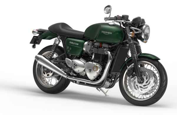 Thruxton Competition_Green_Front_Quarter